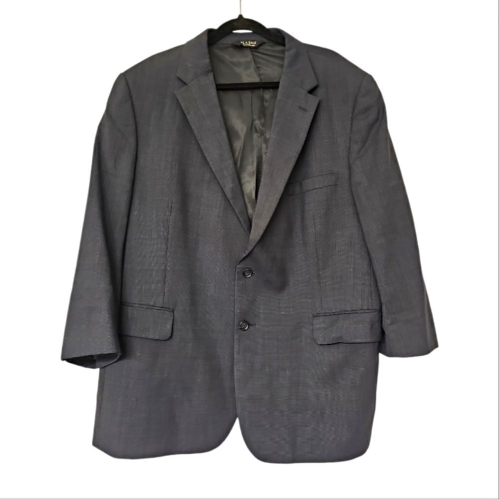 Jos. A. Bank Dark Gray Two Button Portly Blazer Size 48S‎